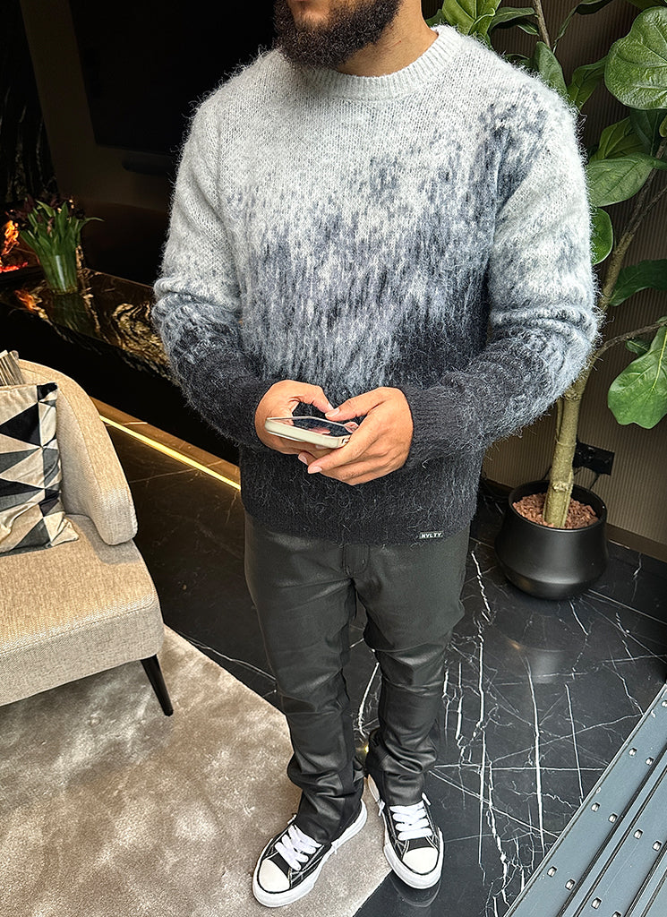 Mohair Gradient Sweater - Black - Image 21