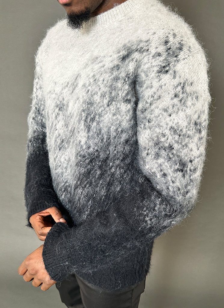 Mohair Gradient Sweater - Black - Image 26