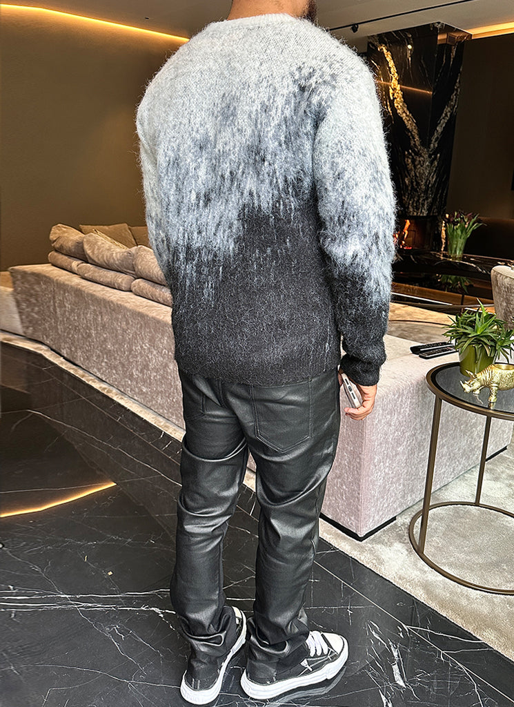 Mohair Gradient Sweater - Black - Image 8