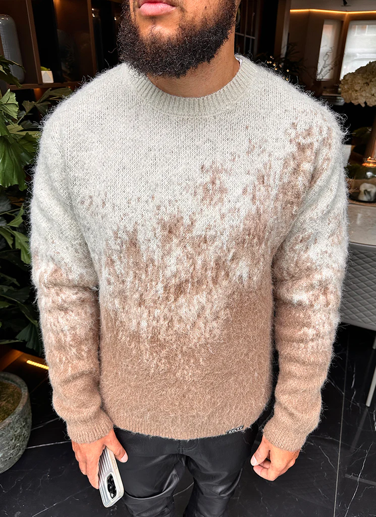 Mohair Gradient Sweater - Stone - Image 17