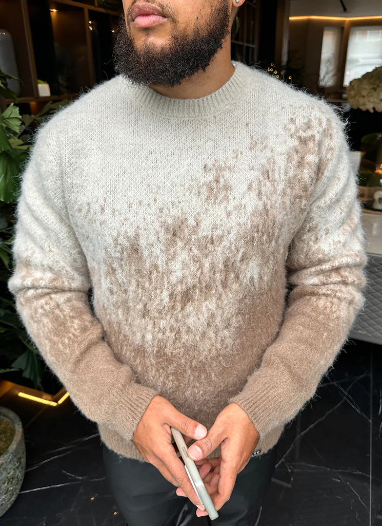 Mohair Gradient Sweater - Stone - Image 20