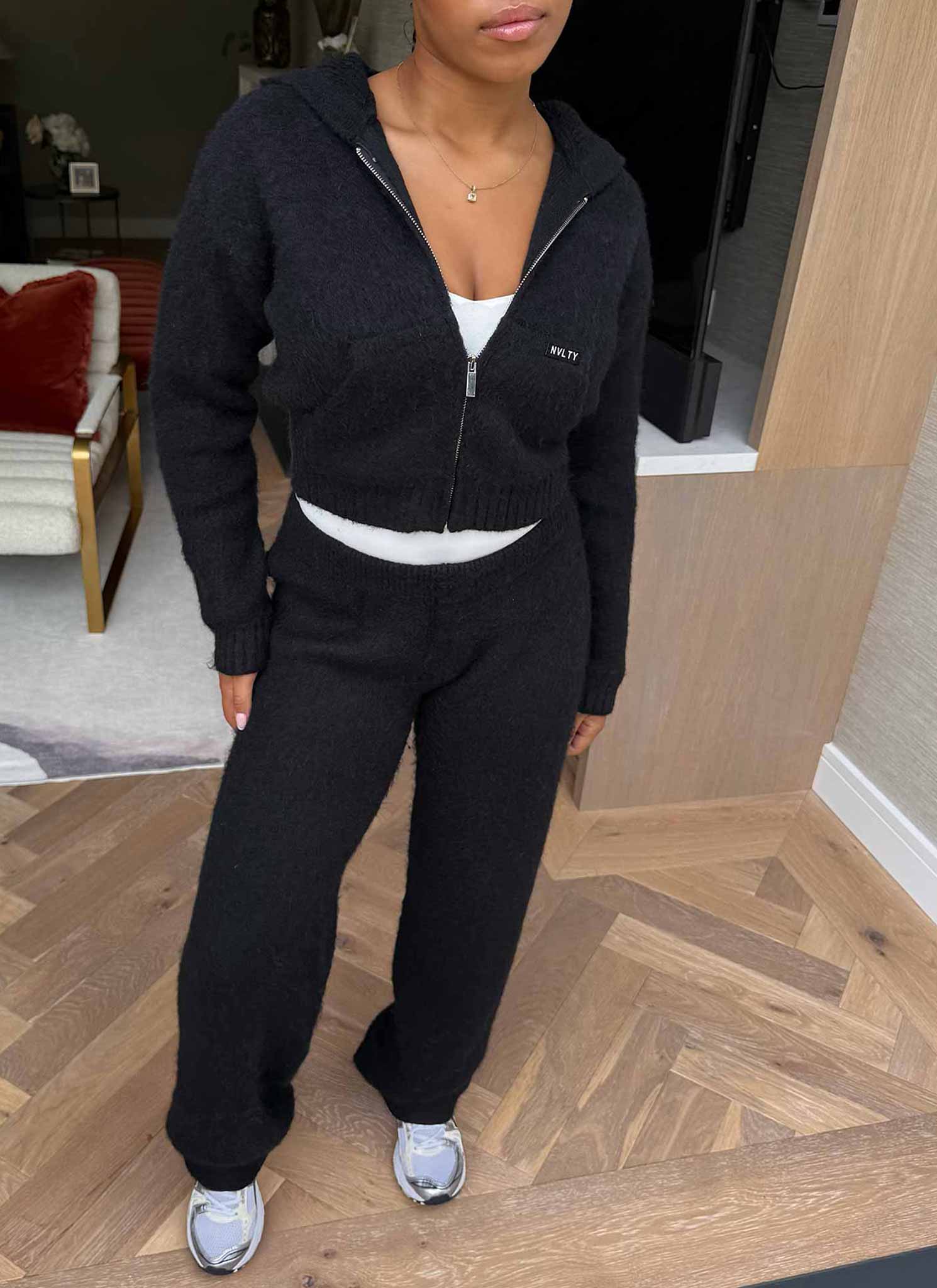 Mohair Joggers - Black - Image 6