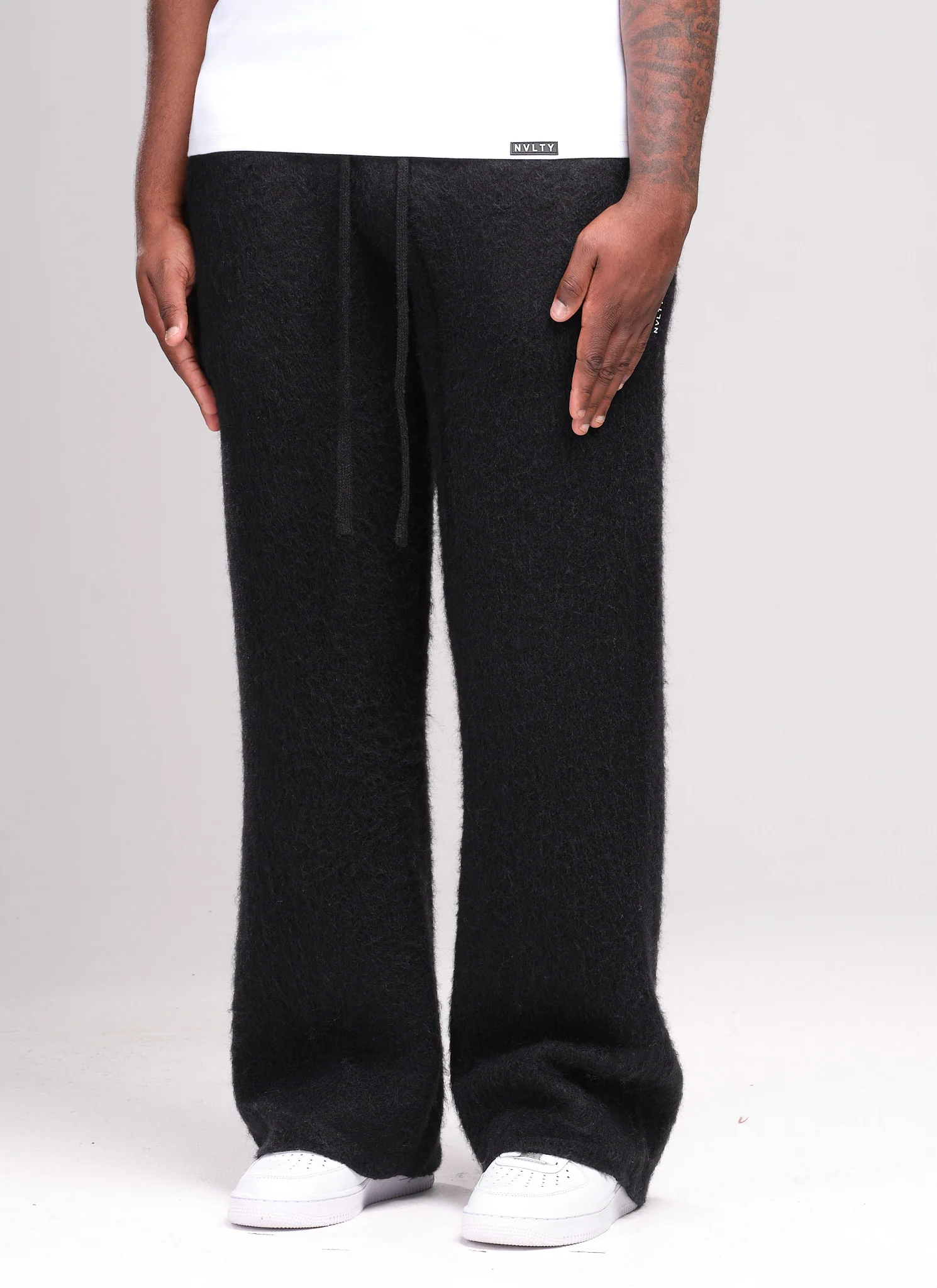 Mohair Joggers - Black - Image 2