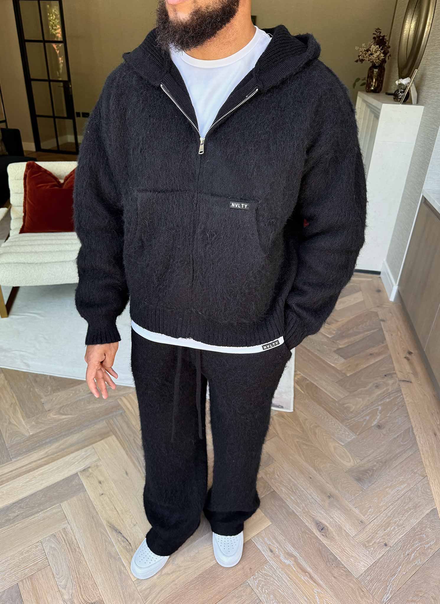 Mohair Joggers - Black - Image 7