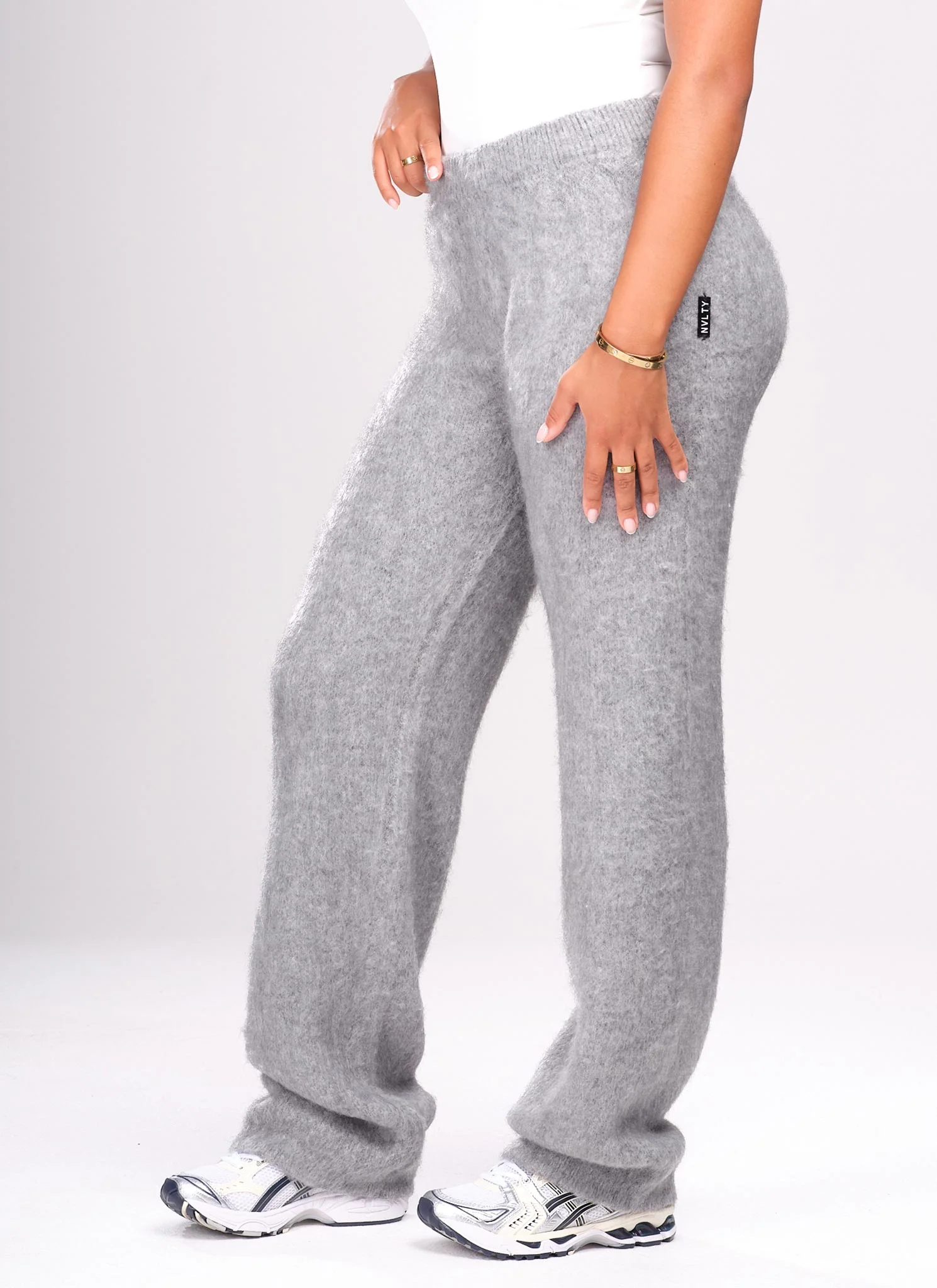 Mohair Joggers - Grey - Image 2