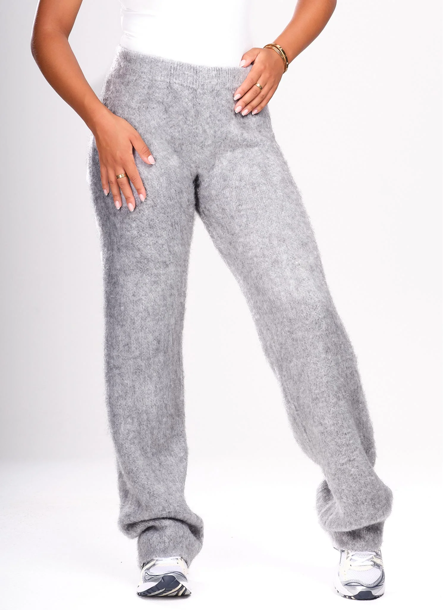 Mohair Joggers - Grey - Image 4