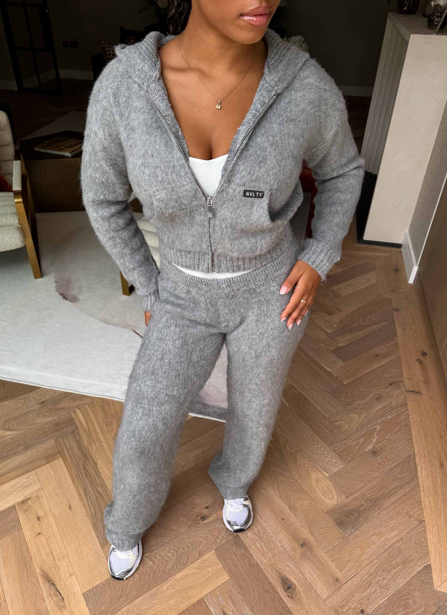 Mohair Joggers - Grey - Image 7