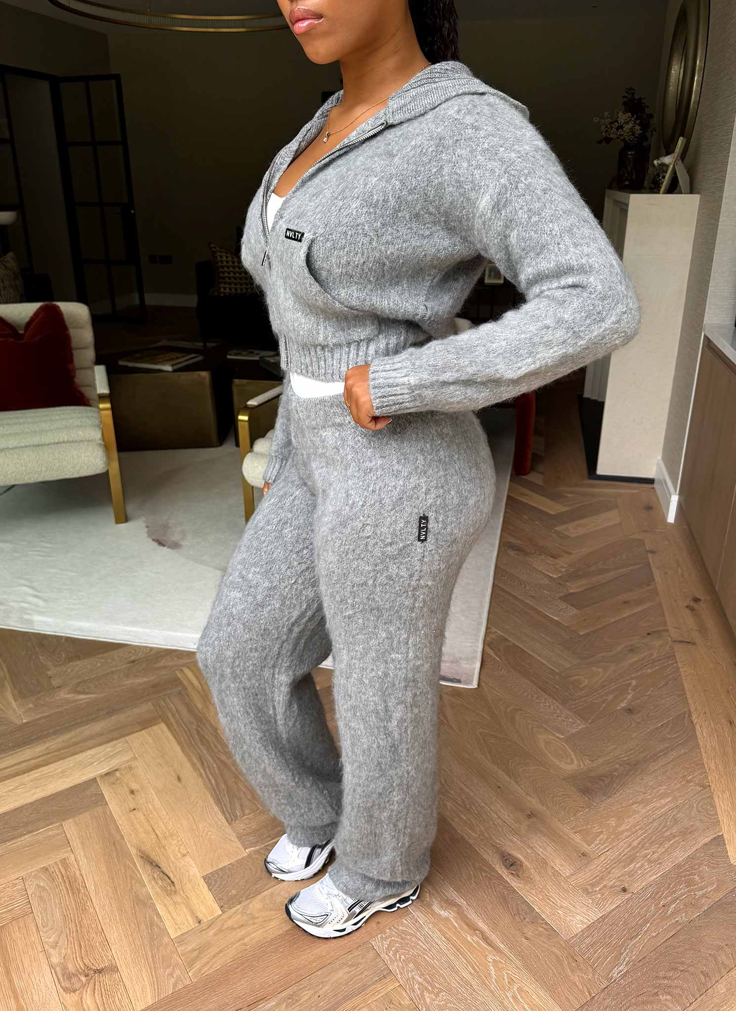 Mohair Joggers - Grey - Image 9
