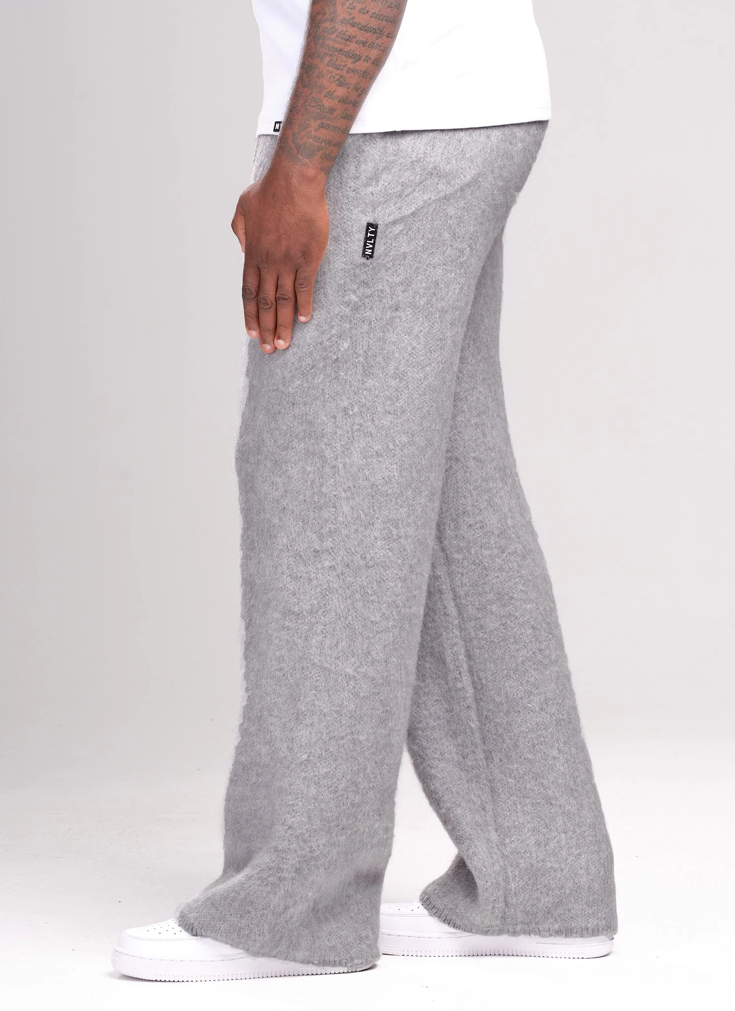 Mohair Joggers - Grey - Image 2