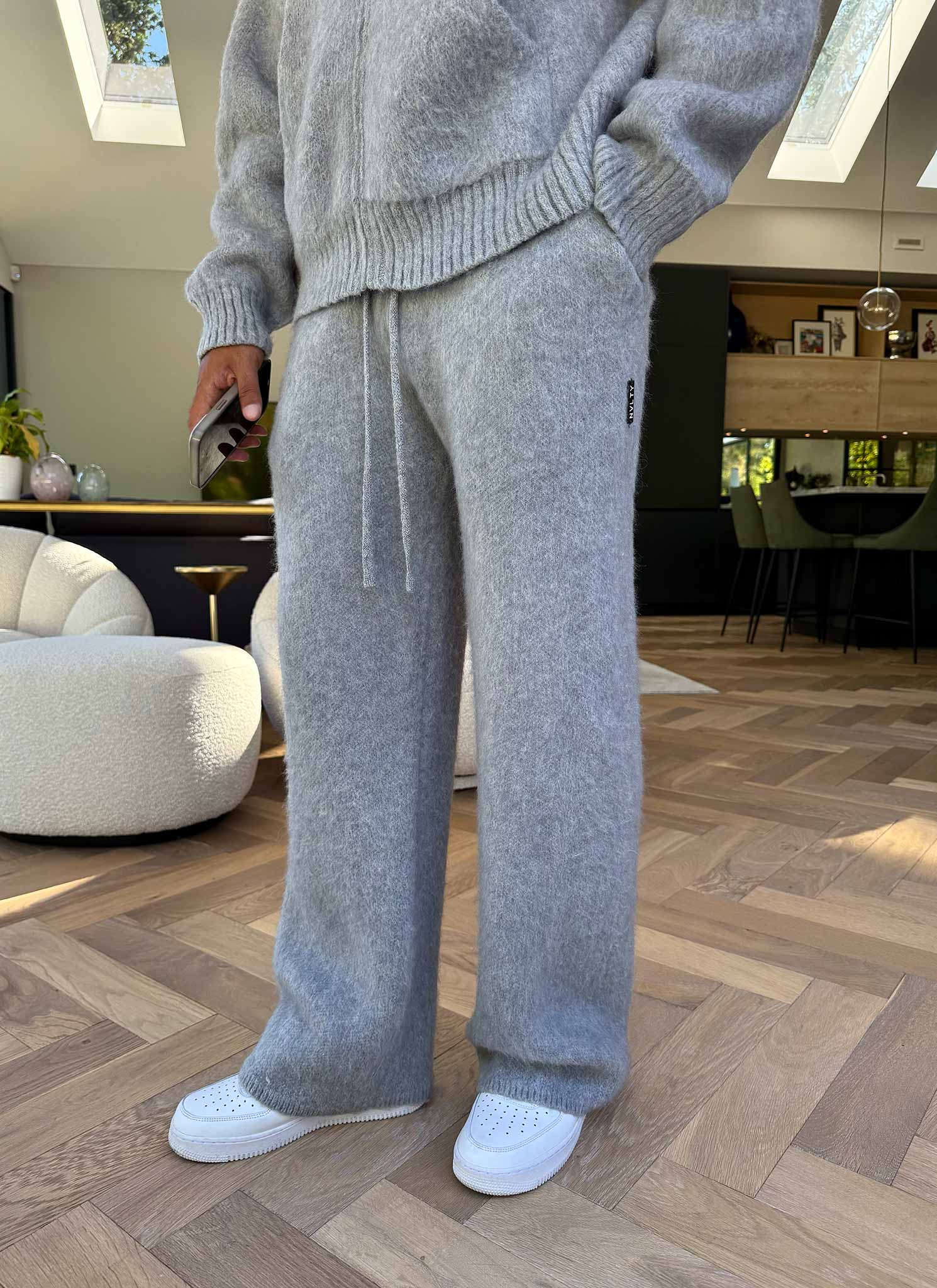 Mohair Joggers - Grey - Image 5