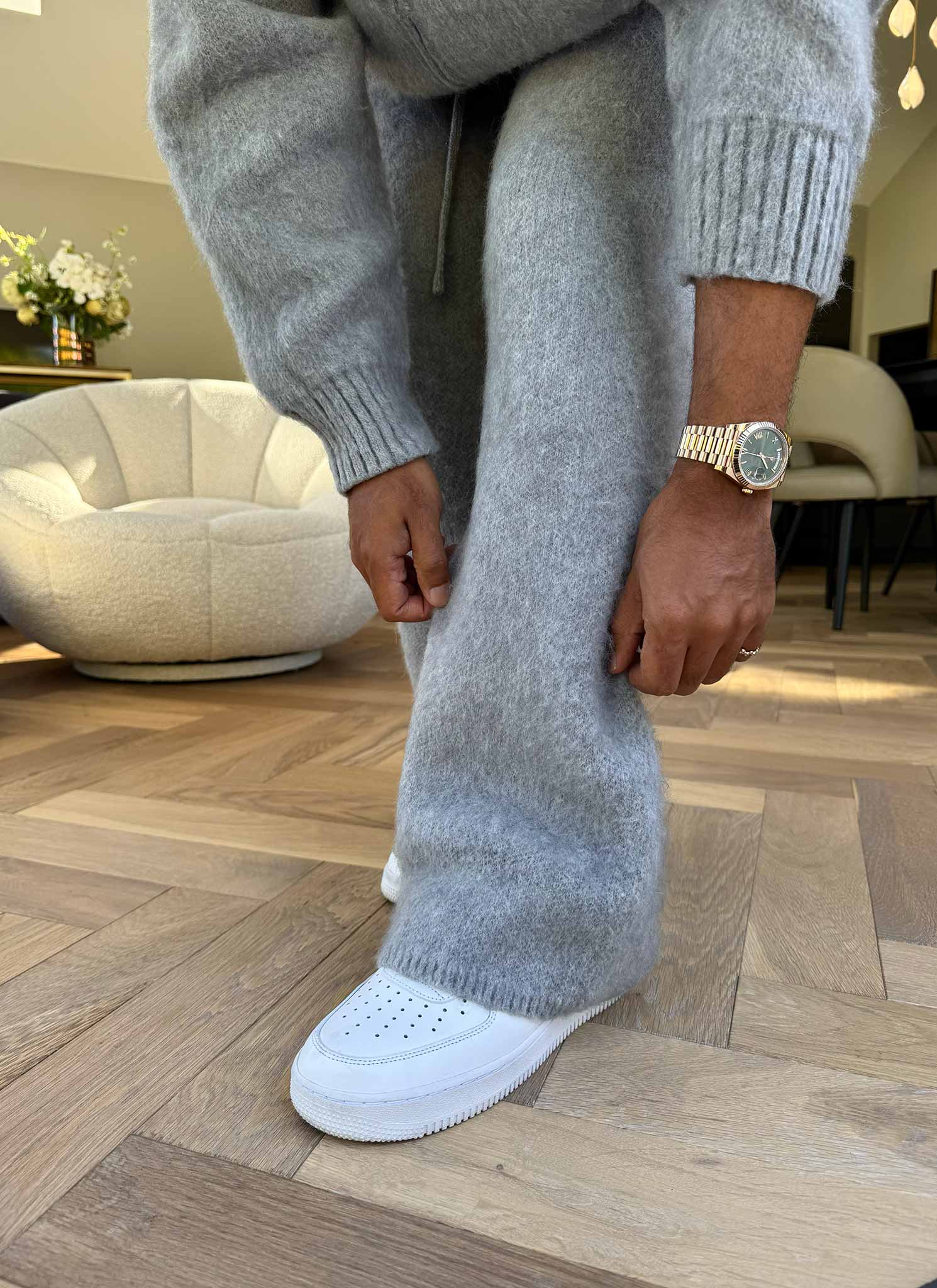 Mohair Joggers - Grey - Image 7