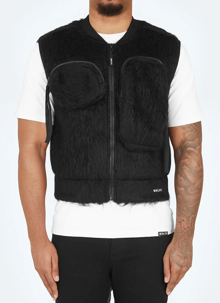 Mohair Multi Pocket Harness - Black - Image 7
