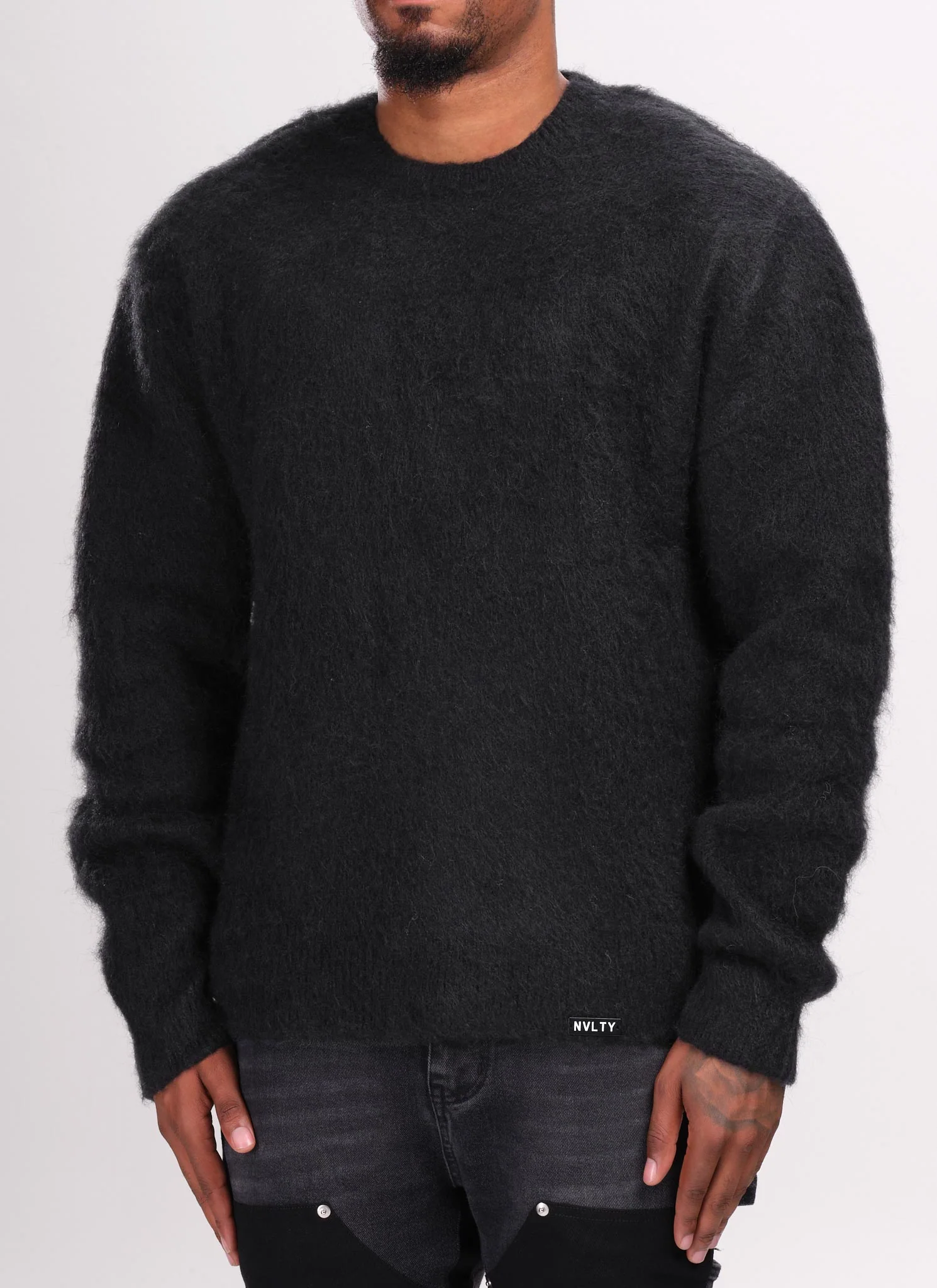 Mohair Sweater - Black - Image 2