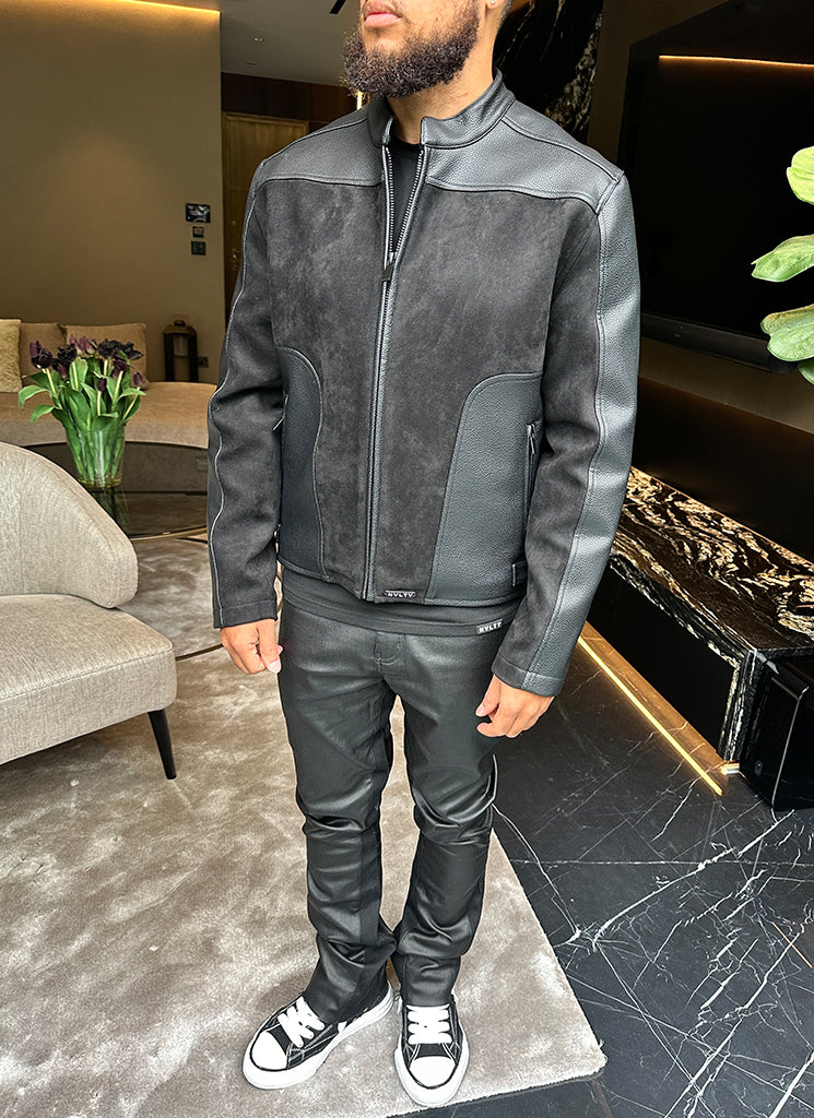 Moto Biker Jacket - Black - Image 20