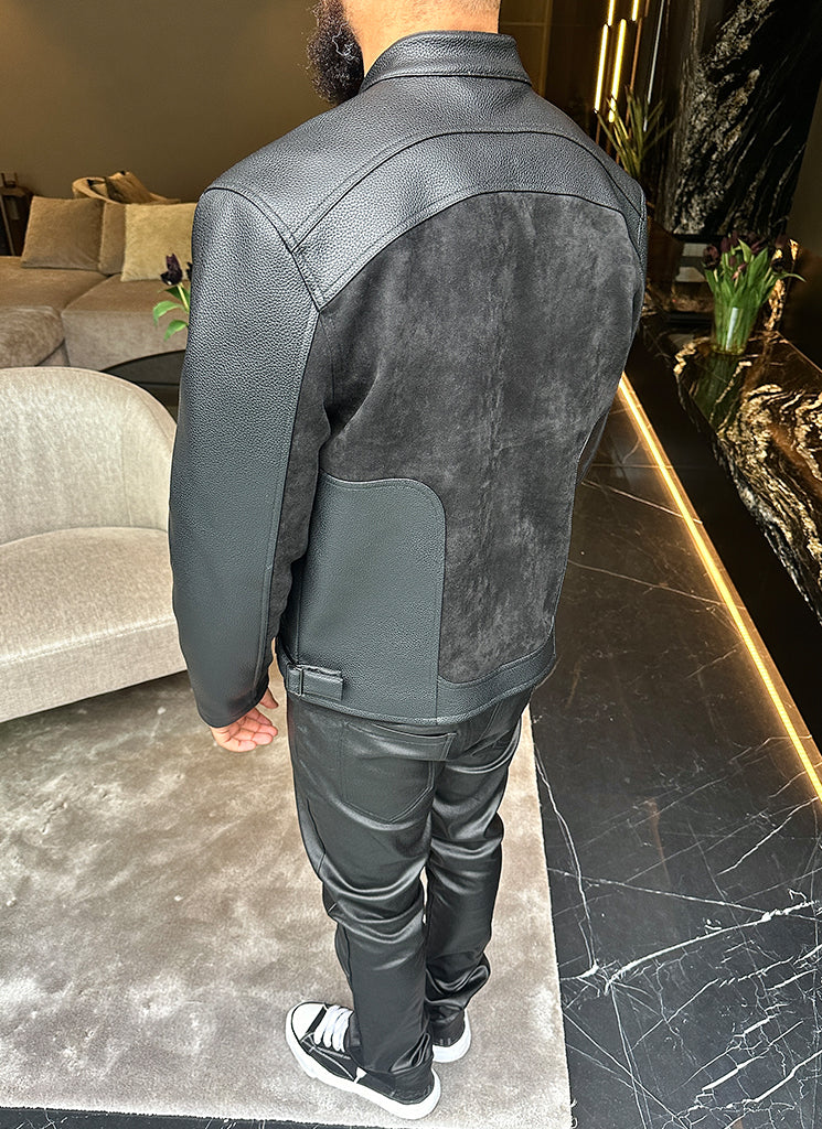 Moto Biker Jacket - Black - Image 23