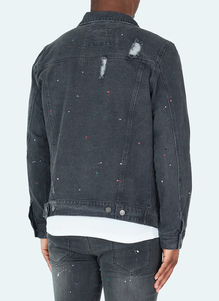 Paint Denim Jacket - Grey - Image 4