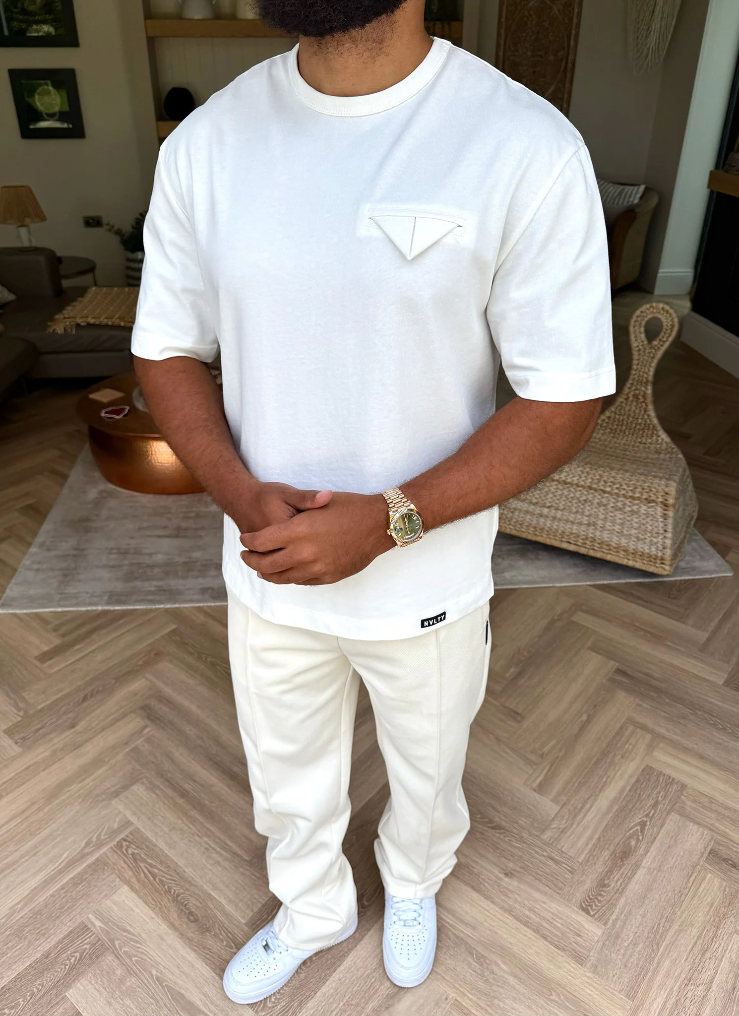 Pocket Square T-Shirt - White - Image 6