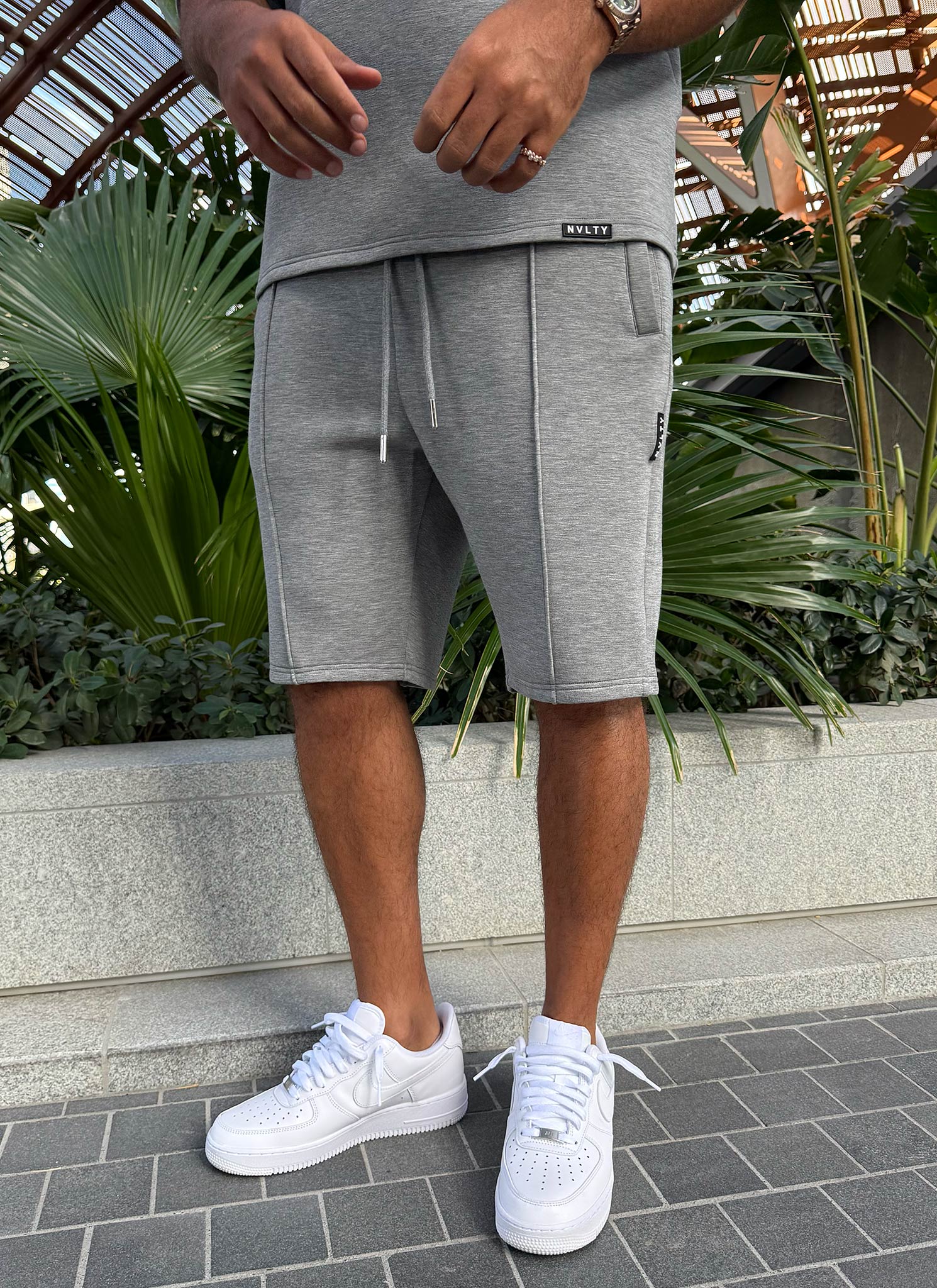 Scuba Structured Shorts - Grey - Image 12