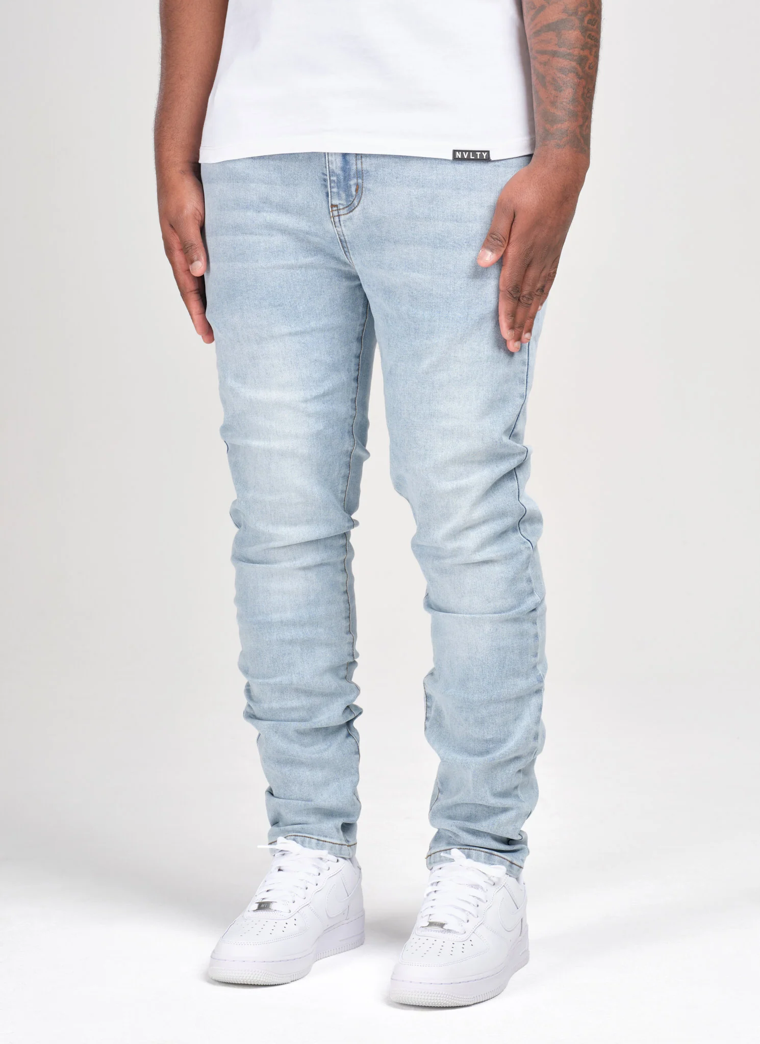 Slim Fit Jeans - Blue - Image 3