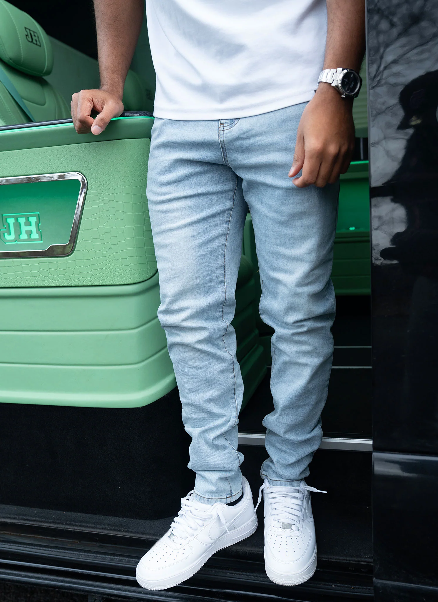 Slim Fit Jeans - Blue - Image 4