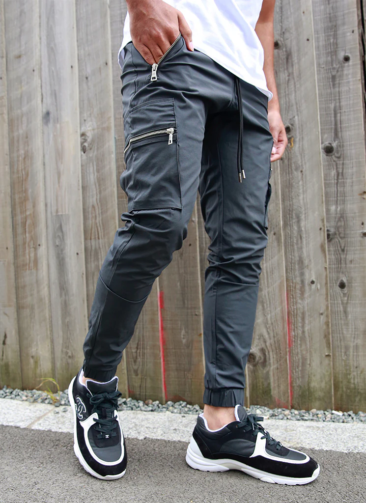 Tactical Track Pants - Charcoal Grey - Image 8