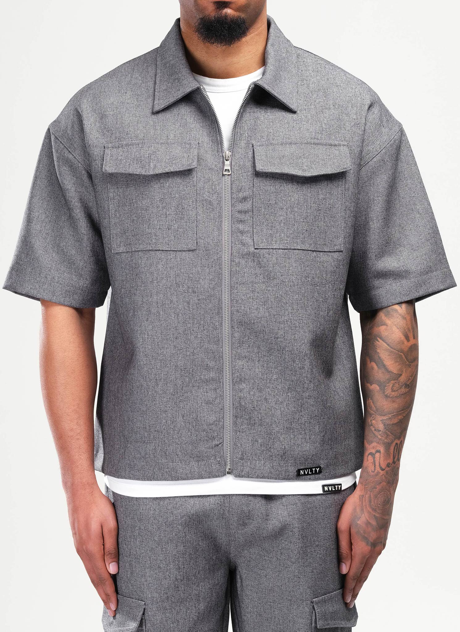 Tailored Militant Shirt - Grey - Image 4