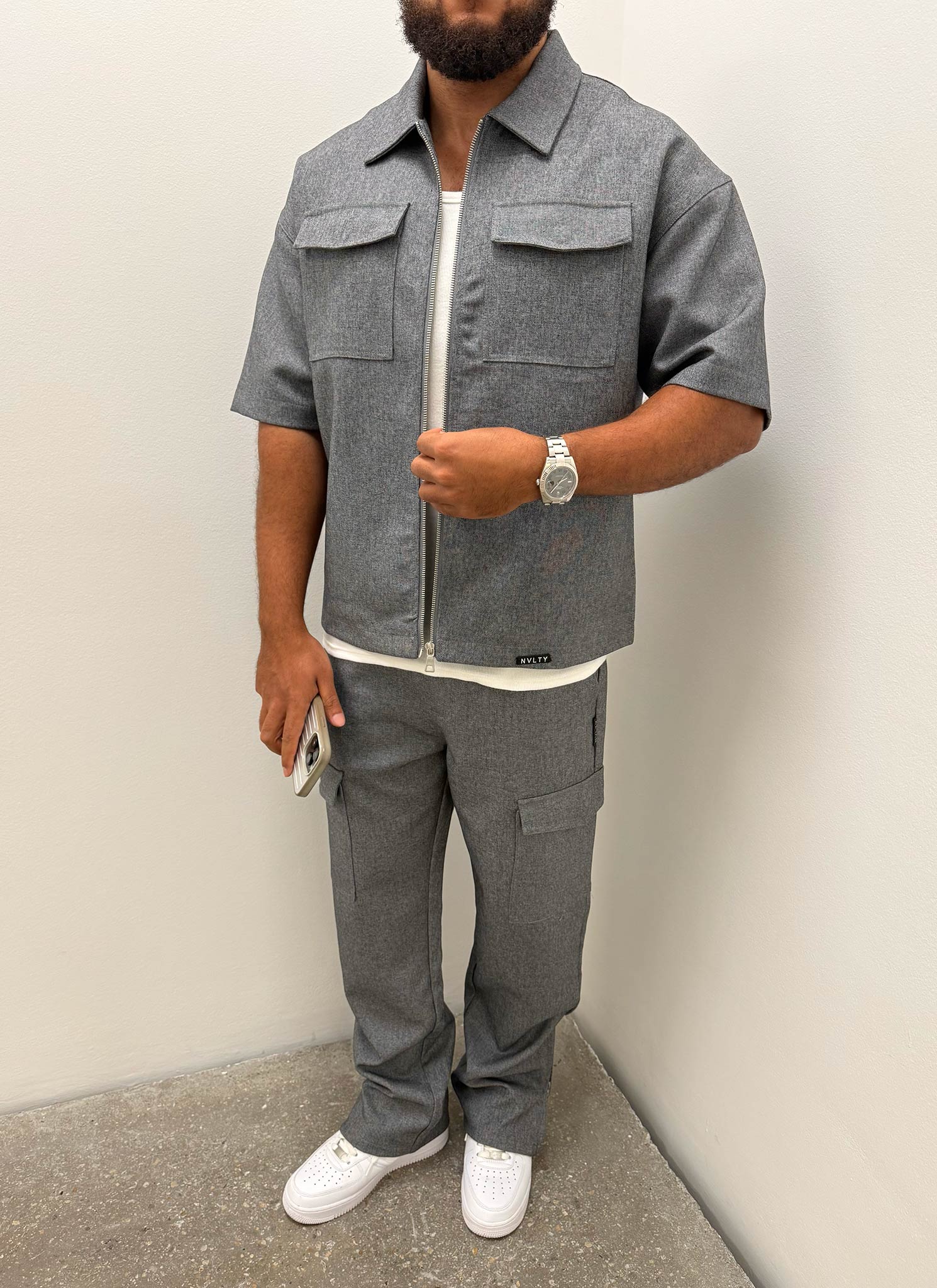 Tailored Militant Shirt - Grey - Image 5
