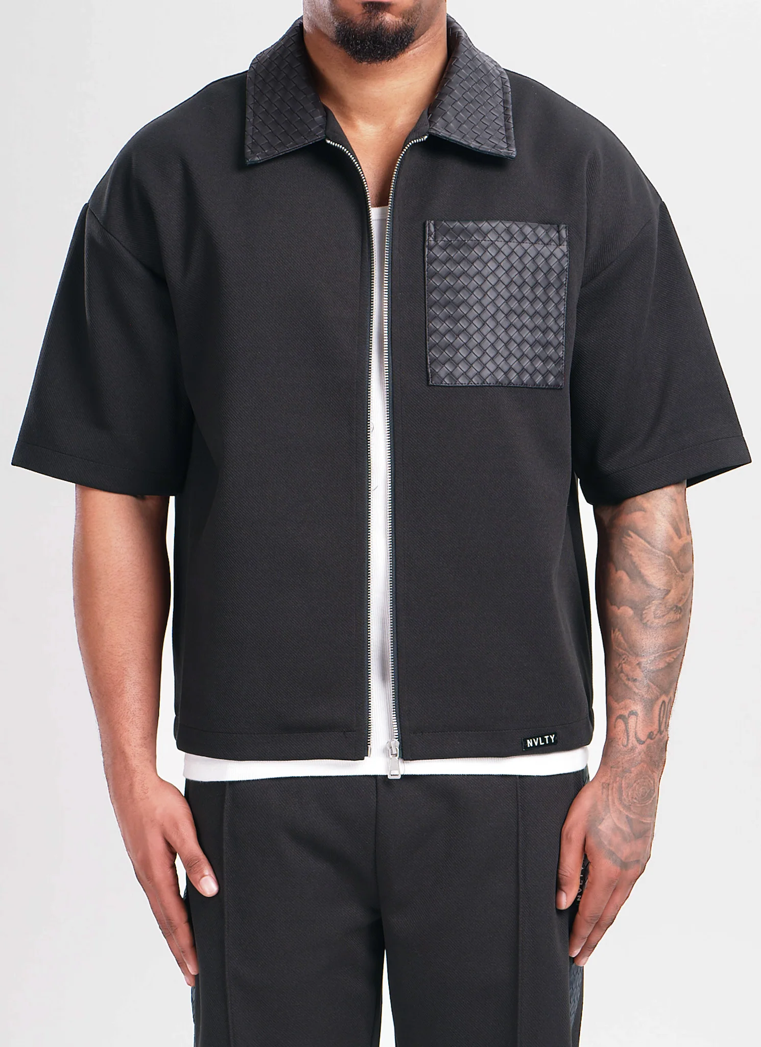 Twill Interlock Shirt - Black