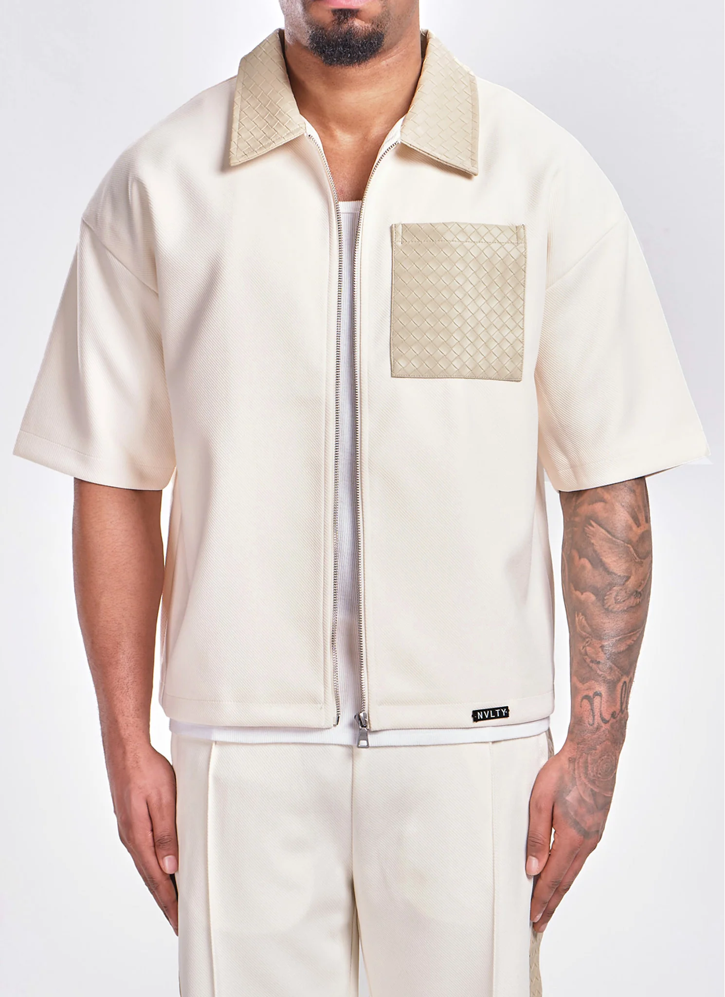 Twill Interlock Shirt - Ivory