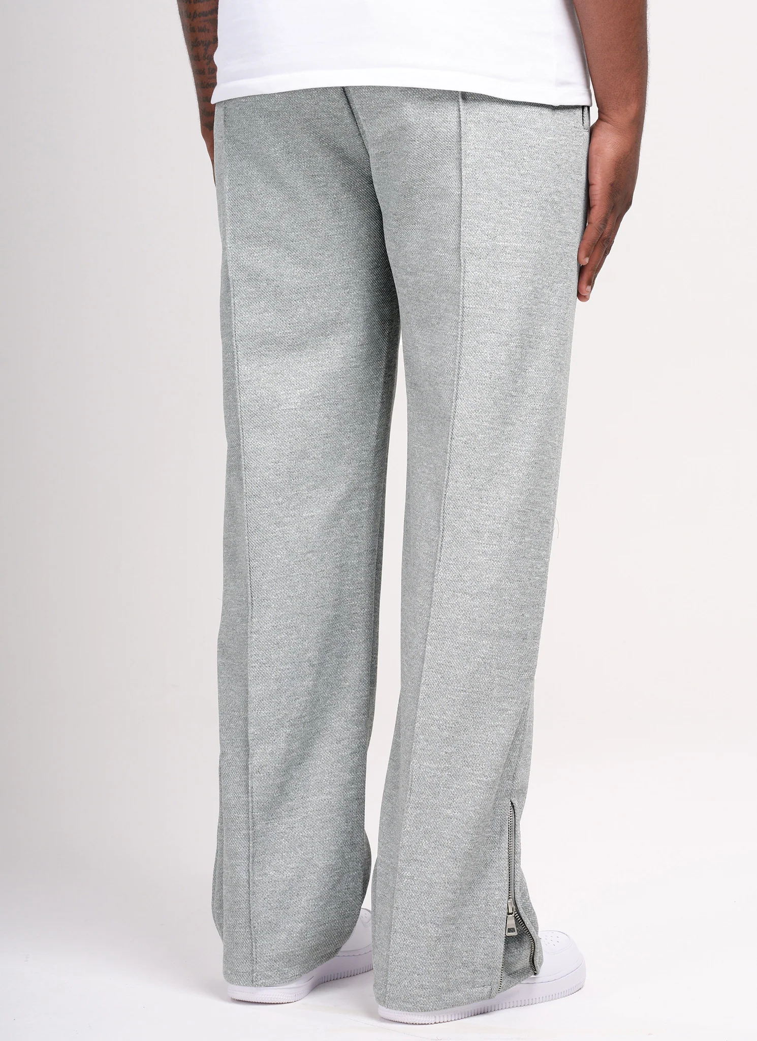 Twill Pleat Pants - Grey - Image 6