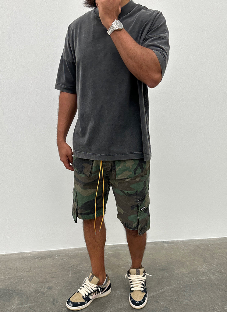 Vintage 4 Pocket Cargo Shorts - Camo - Image 8