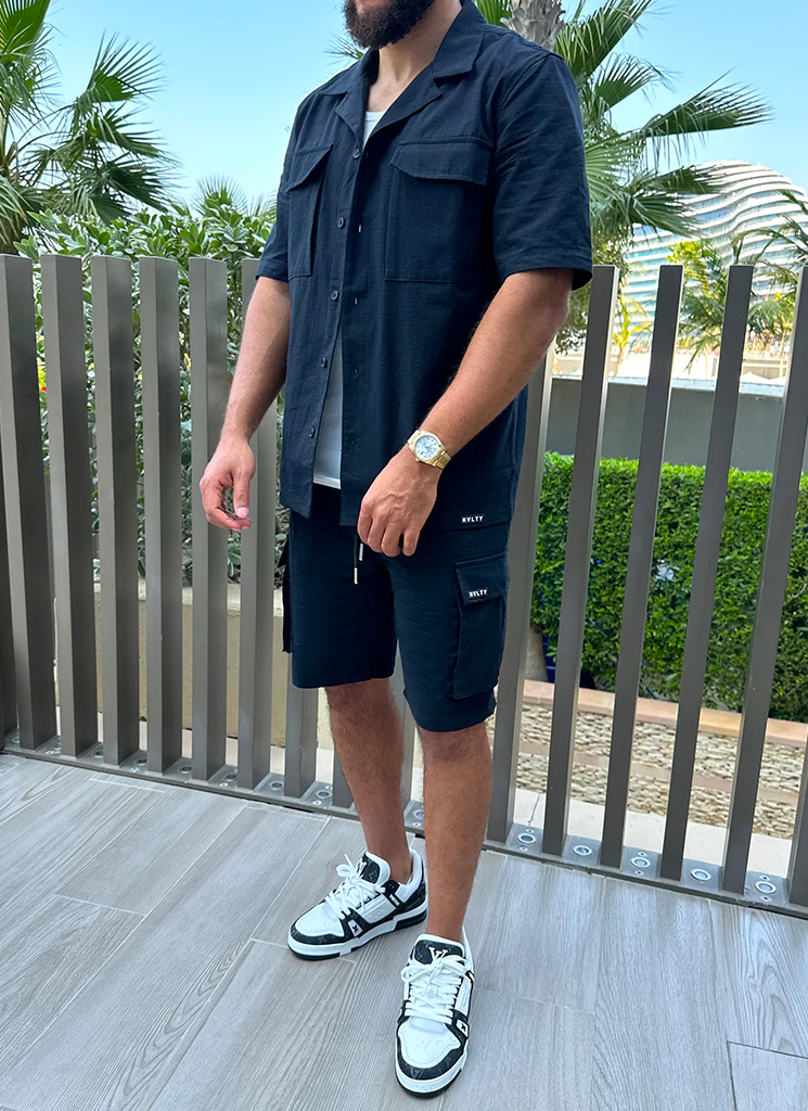 Vintage Cargo Shirt - Black - Image 12