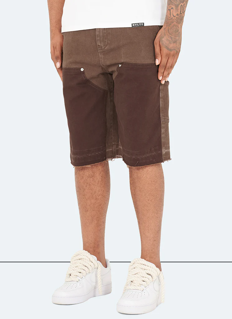 Vintage Carpenter Denim Shorts - Brown - Image 4