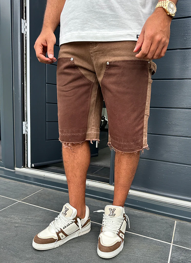 Vintage Carpenter Denim Shorts - Brown - Image 5