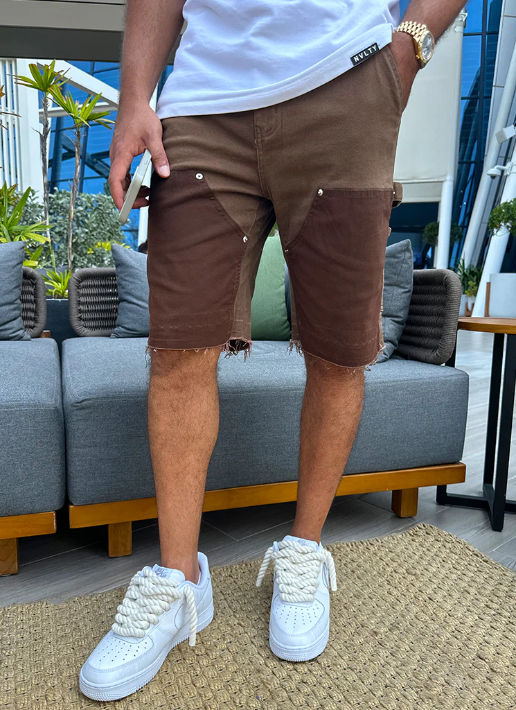 Vintage Carpenter Denim Shorts - Brown - Image 8