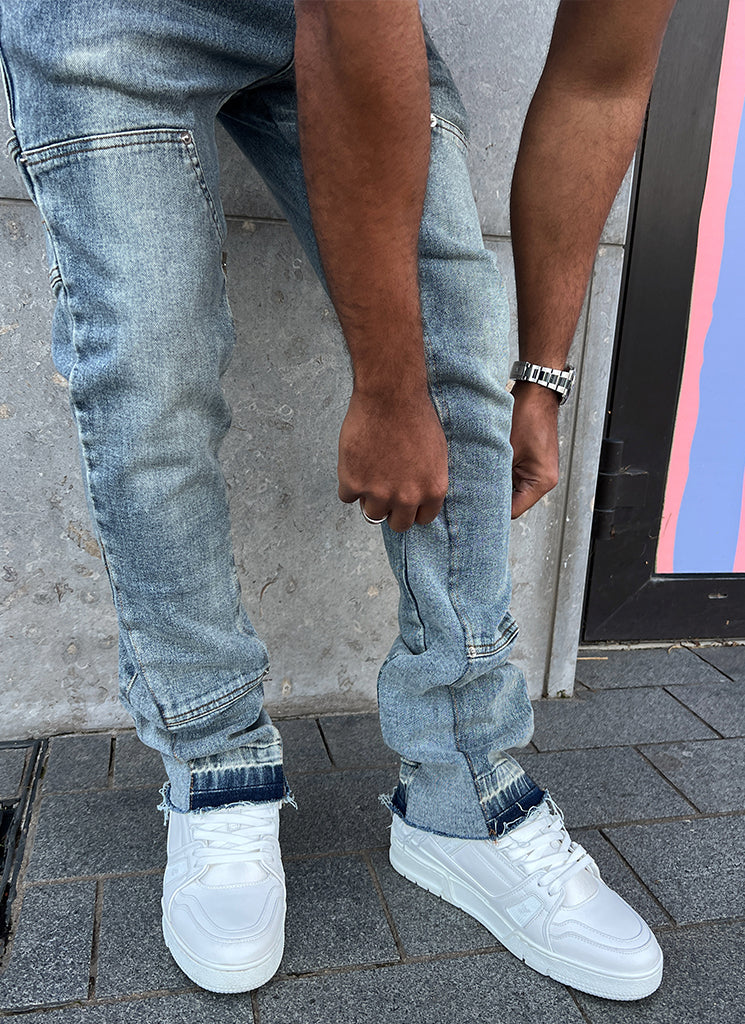 Vintage Flare Carpenter Jeans - Blue - Image 6