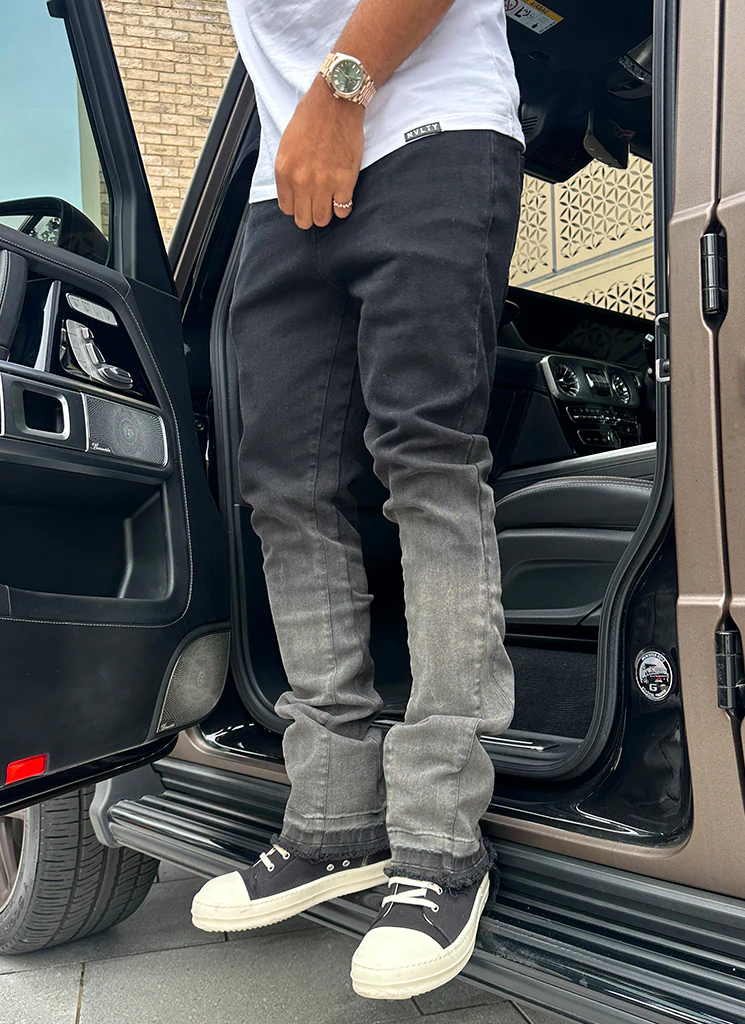 Vintage Flare Deep Fade Jeans - Black - Image 14