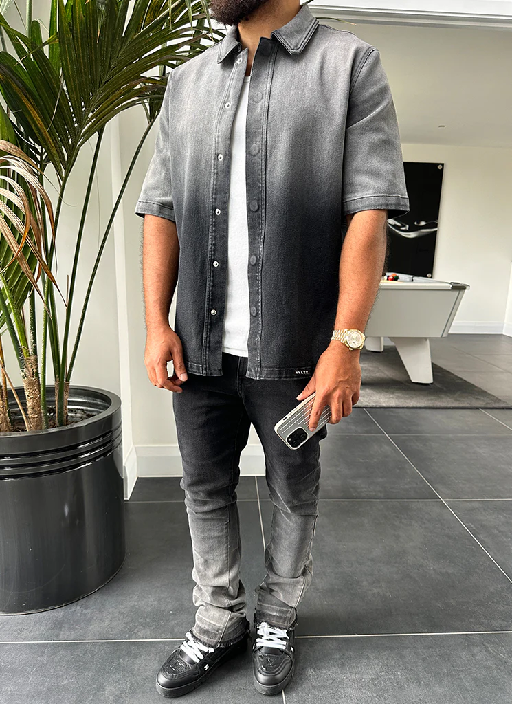 Vintage Flare Deep Fade Jeans - Black - Image 23