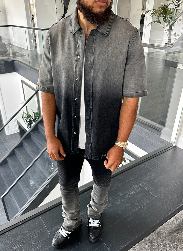 Vintage Flare Deep Fade Jeans - Black - Image 24
