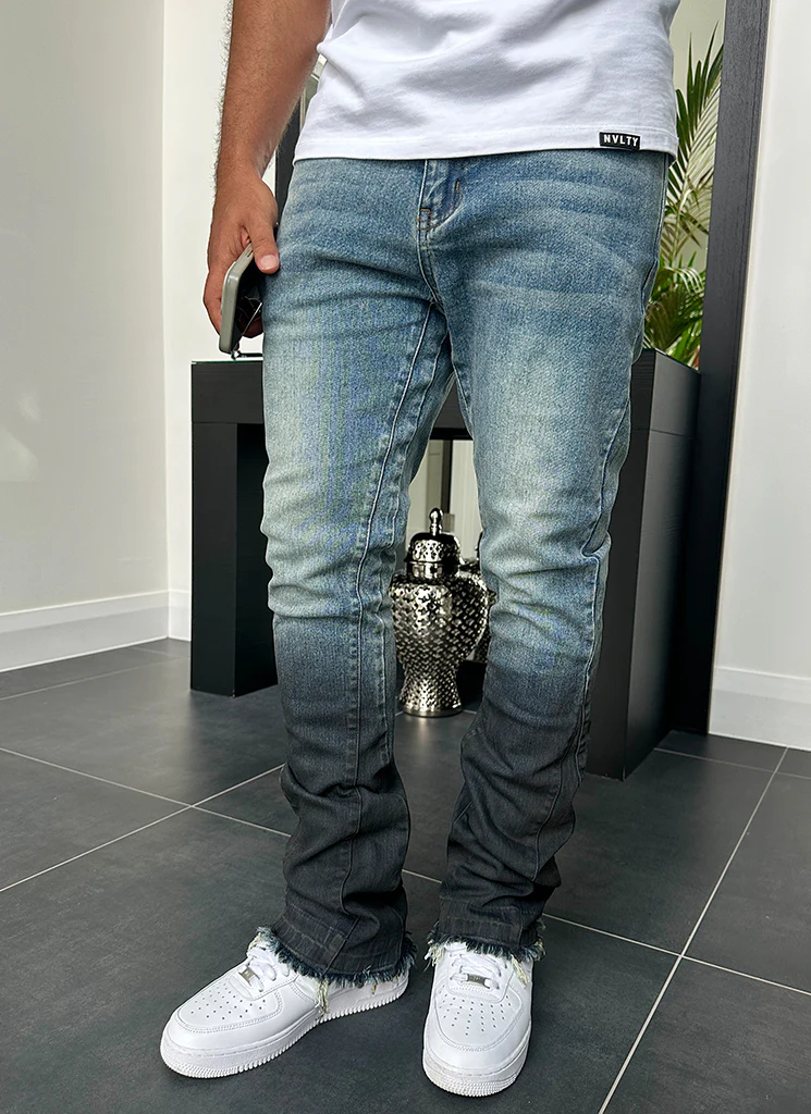 Vintage Flare Deep Fade Jeans - Blue - Image 16