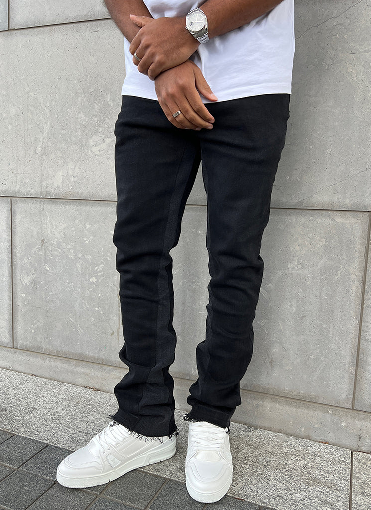Vintage Flare Jeans - Black - Image 7