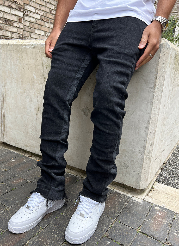 Vintage Flare Jeans - Black - Image 9