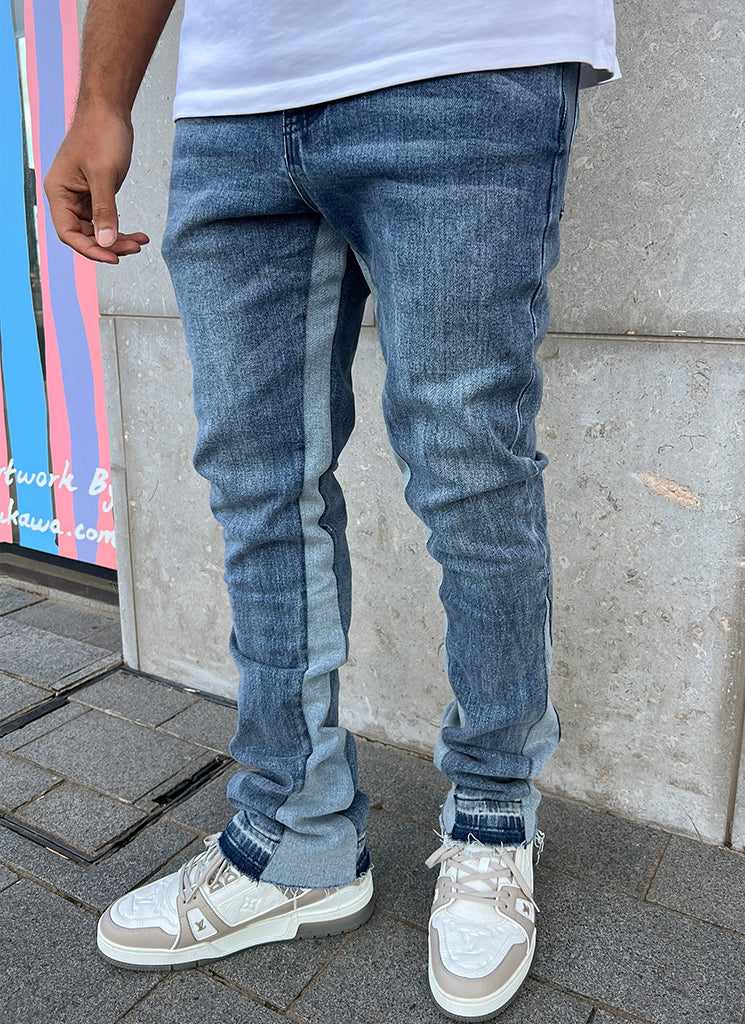 Vintage Flare Jeans - Blue - Image 10