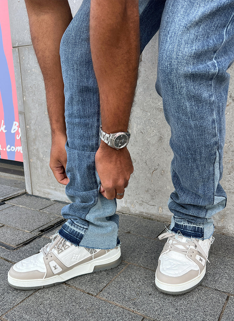 Vintage Flare Jeans - Blue - Image 11
