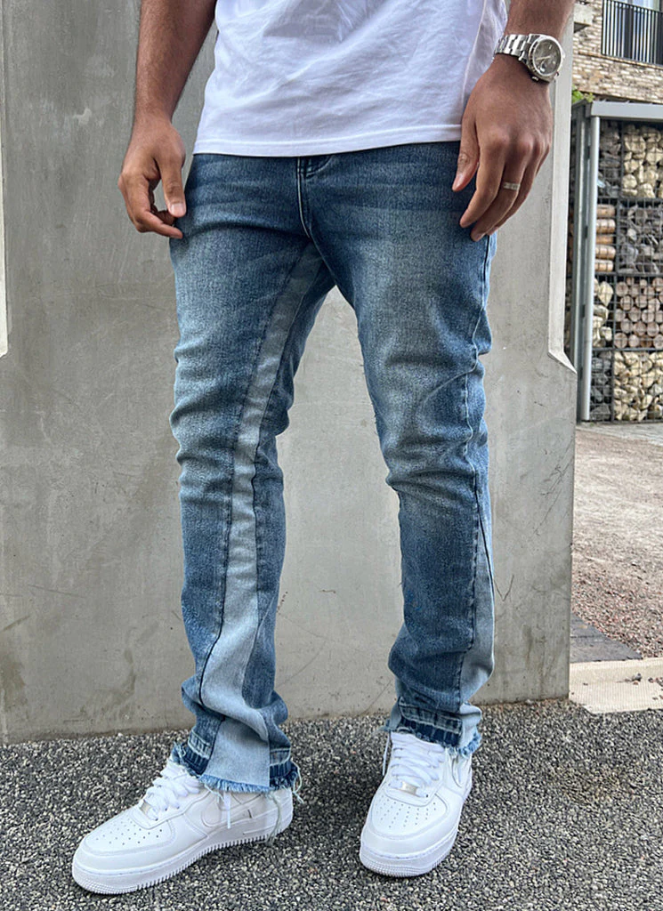Vintage Flare Jeans - Blue - Image 13