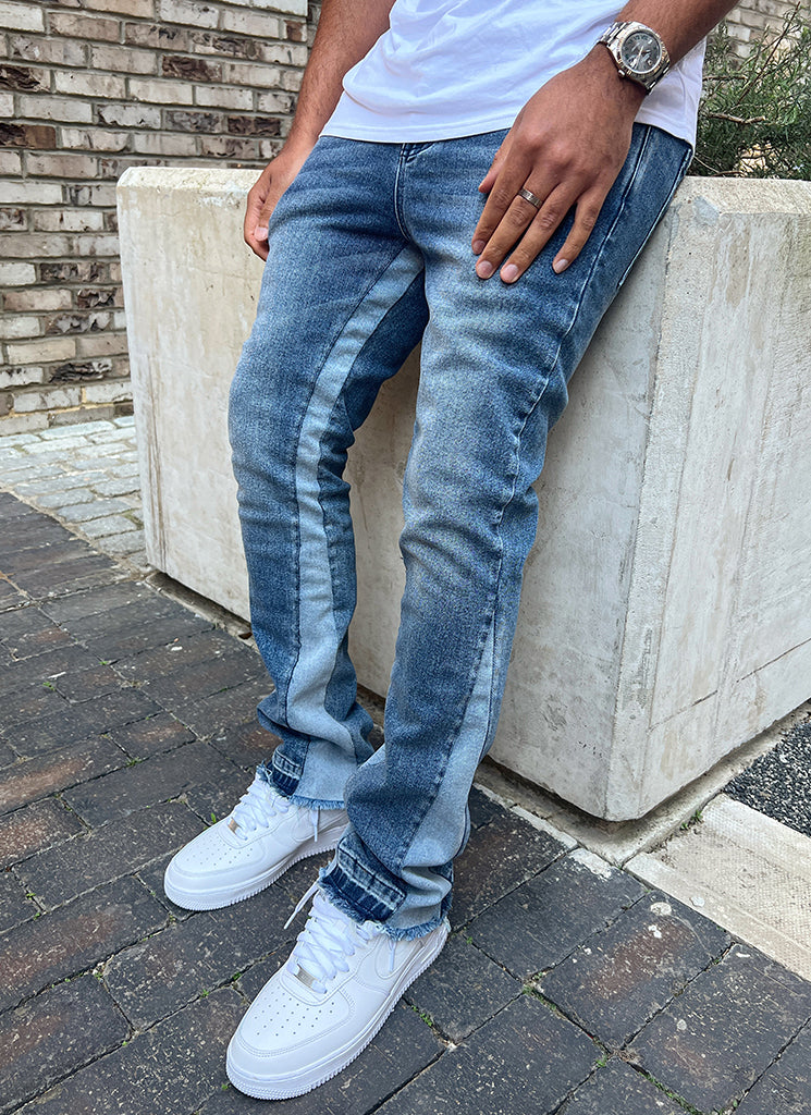 Vintage Flare Jeans - Blue - Image 8