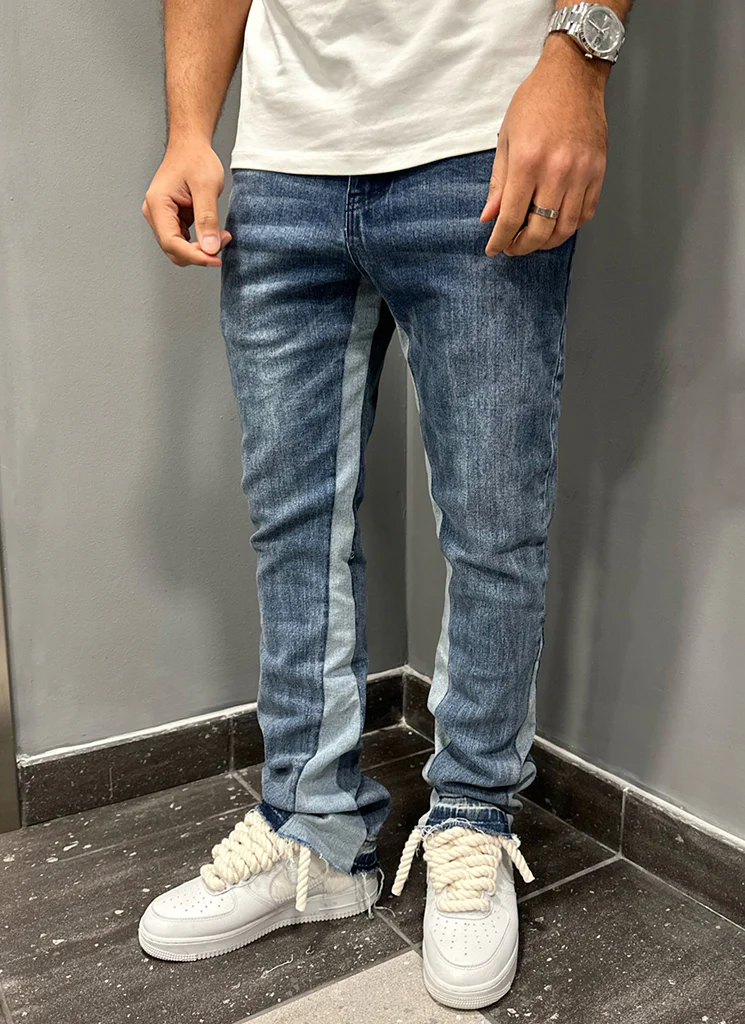 Vintage Flare Jeans - Blue - Image 9