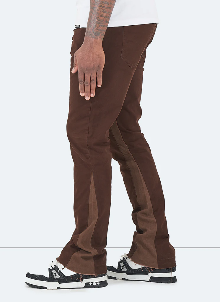 Vintage Flare Jeans - Brown - Image 5