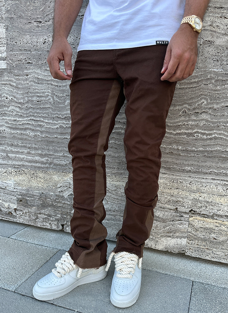 Vintage Flare Jeans - Brown - Image 6