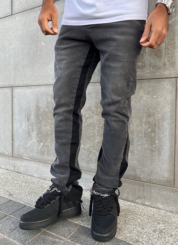 Vintage Flare Jeans - Grey - Image 3